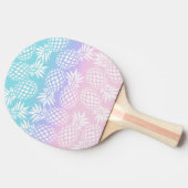 グラデエレガントーションパイナップルカラフルパターン 卓球ラケット (横)