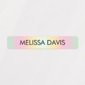 グラデカラフルィエントキッズ防水名ラベル ラベル (デザイン1)