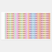 グラデカラフルィエントキッズ防水名ラベル ラベル (シート)