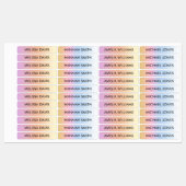 グラデカラフルィエントキッズ防水名ラベル ラベル (シート)