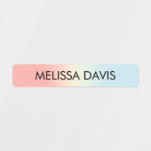 グラデカラフルィエントキッズ防水名ラベル ラベル (デザイン1)