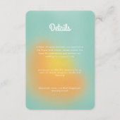 グラデカラフルィエントミント結婚オレンジ エンクロージャーカード (正面)