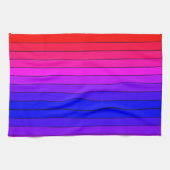 グラデカラフルィティストライプー キッチンタオル (横)