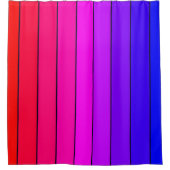 グラデカラフルィティストライプー シャワーカーテン (正面)