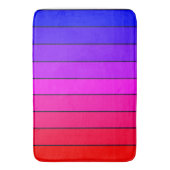 グラデカラフルィティストライプー バスマット (正面縦)