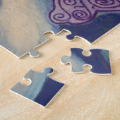 グラデカラフルーション太陽月の自然虹の色 ジグソーパズル (側面)