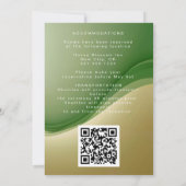 グラデグラデーションーション春カラーパレット結婚フォト 招待状 (裏面)