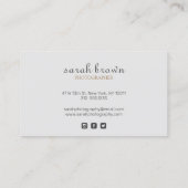 グラデシンプルィエントピンクピーチマーブルグレー 名刺 (裏面)