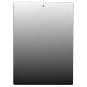 グラデパーソナライズされたーショングラデーションの黒い色合い クリップボード (裏面)