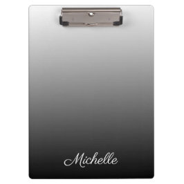 グラデパーソナライズされたーショングラデーションの黒い色合い クリップボード