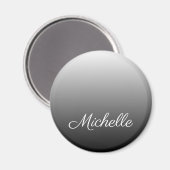 グラデパーソナライズされたーショングラデーションの黒い色合い マグネット (正面/裏面)