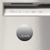 グラデパーソナライズされたーショングラデーションの黒い色合い マグネット (インサイチュ (食洗機))