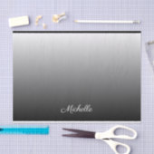 グラデパーソナライズされたーショングラデーションの黒い色合い 薄葉紙 (クラフト)