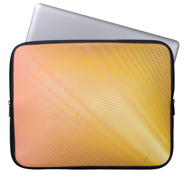 グラデミニマルィエントパターンDuoトーンカバーデザイン。G ラップトップスリーブ (正面)