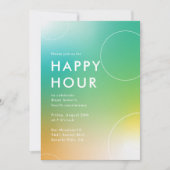グラデモダンィエントハッピーアワー（緑） 招待状 (正面)
