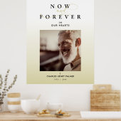 グラデモダンィエントミニマル写真葬儀サービス ポスター (キッチン)