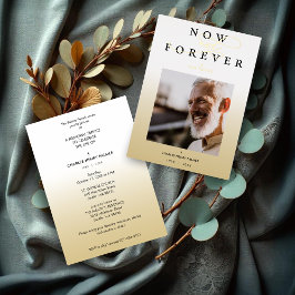 グラデモダンィエントミニマル写真葬儀サービス 箔招待状