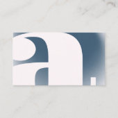 グラデモダンィティぼやけーノイズ文字グレー青 名刺 (正面)