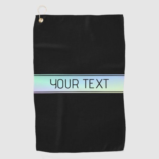 グラデモダンィティカラフルングおよび編集可能文字 ゴルフタオル (正面)