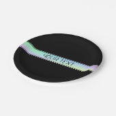 グラデモダンィティカラフルングおよび編集可能文字 ペーパープレート (アングル)