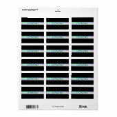 グラデモダンィティカラフルングおよび編集可能文字 ラベル (フルシート)