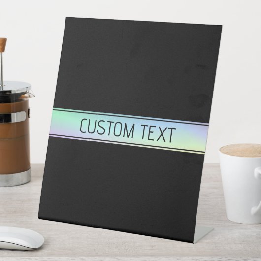 グラデモダンィティカラフルングおよび編集可能文字 台座サイン (インサイチュ)