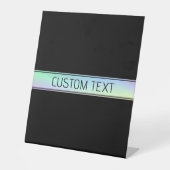 グラデモダンィティカラフルングおよび編集可能文字 台座サイン (正面)