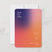 グラデモダンカラフルィエントパープルオレンジ セーブザデート (正面)