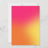 グラデモダンカラフルィエントフォト卒業 案内状 (裏面)