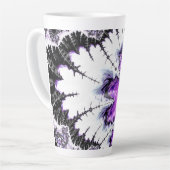 グラデモダンカラフルィエントフラクタルアート カフェラテマグ (左アングル)