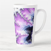 グラデモダンカラフルィエントフラクタルアート カフェラテマグ (右)