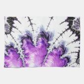 グラデモダンカラフルィエントフラクタルアート キッチンタオル (横)