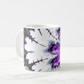 グラデモダンカラフルィエントフラクタルアート コーヒーマグカップ (正面左)
