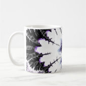 グラデモダンカラフルィエントフラクタルアート コーヒーマグカップ (左)