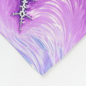 グラデモダンカラフルィエントフラクタルアート フリースブランケット (角)