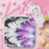 グラデモダンカラフルィエントフラクタルアート ペーパープレート (パーティー)