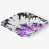 グラデモダンカラフルィエントフラクタルアート ペーパープレート (傾斜あり)