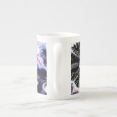 グラデモダンカラフルィエントフラクタルアート ボーンチャイナマグカップ (裏面)