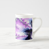 グラデモダンカラフルィエントフラクタルアート ボーンチャイナマグカップ (右)