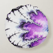 グラデモダンカラフルィエントフラクタルアート ラウンドクッション (裏面)