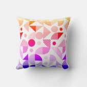 グラデモダンカラフルィティ幾何パターン クッション (裏面)