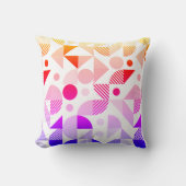 グラデモダンカラフルィティ幾何パターン クッション (正面)