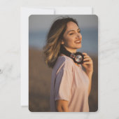 グラデモダンカラフルーションScript Sweet 16誕生日 招待状 (裏面)