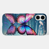 グラデモダンーションモノグラムのバタフライケース – Mate i Case-Mate iPhoneケース (裏面 (横))