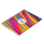グラデモノグラムのカラフルィティ抽象芸術アート ノートブック (左側)