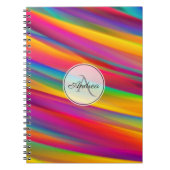 グラデモノグラムのカラフルィティ抽象芸術アート ノートブック (正面)