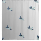 グラデーシエレガントョン付きスティングレイシャワーカーテン シャワーカーテン (正面)