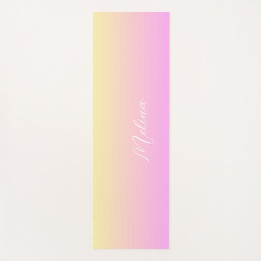 グラデーシカスタマイズョン名 ヨガマット (正面)