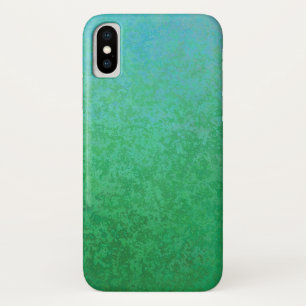グラデーシカッコいいョン付き緑のバリエーション iPhone X ケース