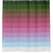 グラデーシグラデーションョストライプン線ソフトマルチぼやけコロ シャワーカーテン (正面)